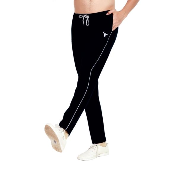 Cotton Bull Track Pant | Black | Suitable for Sports, Gym, Workout, Athlet | Model AA059