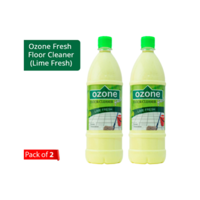 Ozone Fresh Floor Cleaner - Lime Fragrance (Pack of 2*1L)