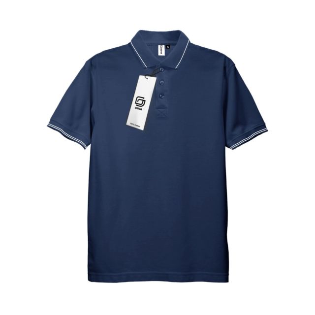 GDM Men's Navy Blue Polo T-Shirt - Size M