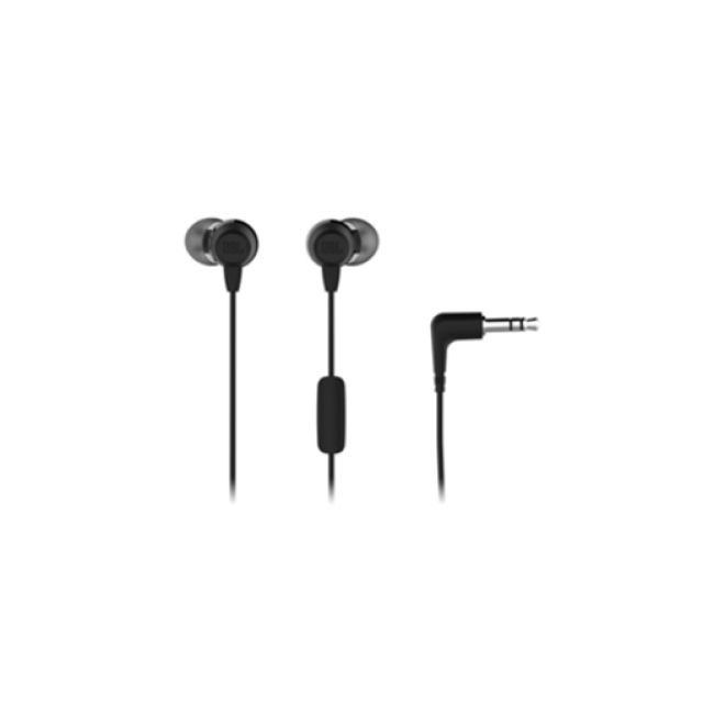 JBL T50HI IN-EAR WIRED HEADPHONES WITH NOISE ISOLATION MIC (Black)
