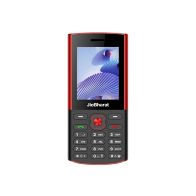 JIO BHARAT A1 by KARBONN  -  BLACK RED