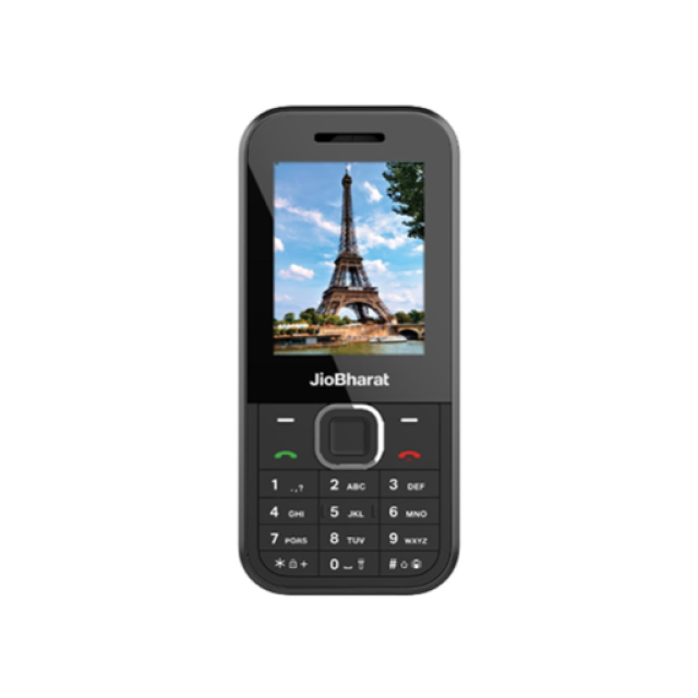 JIO BHARAT B2 - 4G Keypad Phone with JioTV, JioCinema, JioSaavn - BLACK