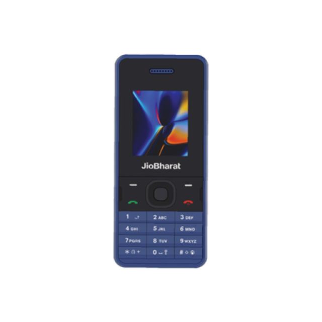 JIO BHARAT V2 - 4G Phone with JioCinema, JioSaavn, Digital Camera - Blue