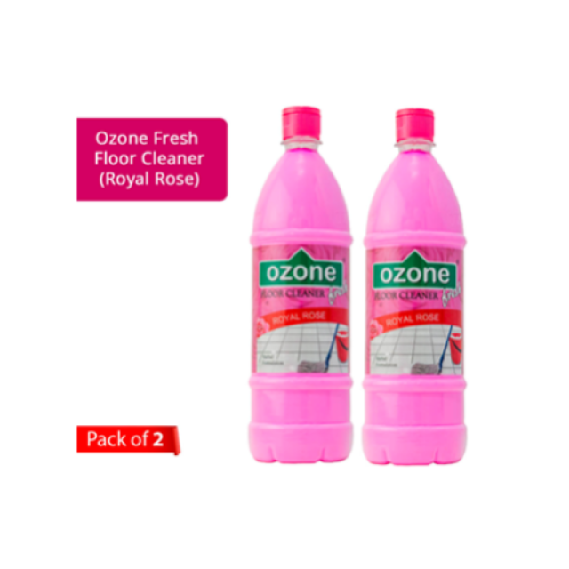 Ozone Fresh Floor Cleaner – Rose Fragrance (Pack of 2*1L)