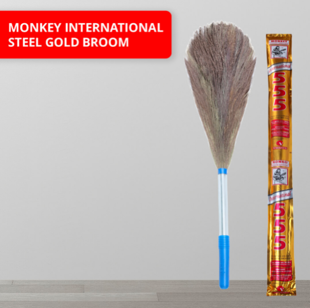 Monkey 555 International Steel Gold Broom