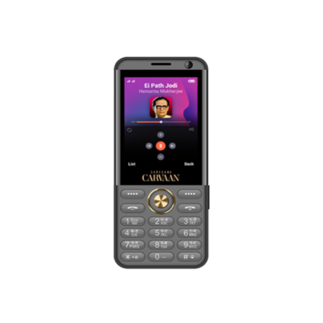 SAREGAMA CARVAAN M31 - Keypad Mobile Phone  -  CHARCOL GREY