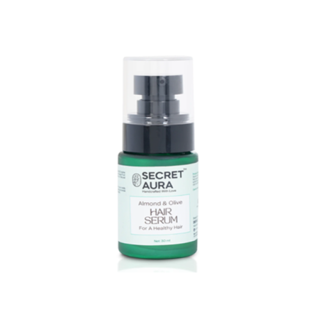 SECRET AURA  ALMOND & OLIVE HAIR SERUM -30ML