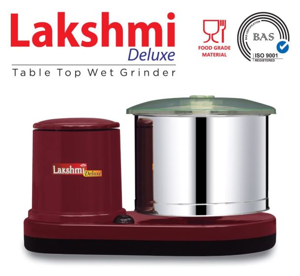 Sowrna Lakshmi -JSTLWG01 150W  Deluxe Table Top Wet Grinder, Cherry Red