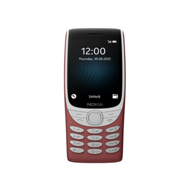 NOKIA 8210 4G (128MB, Dual SIM, Rear Camera, Red)