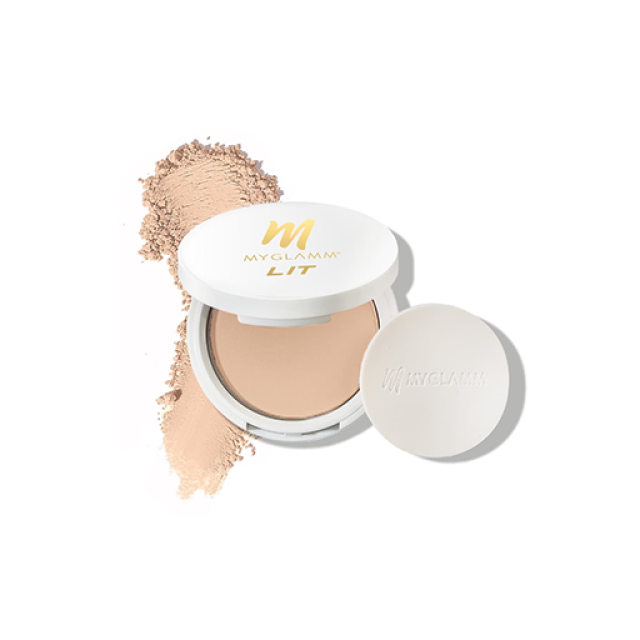 MyGlamm LIT Radiant Matte Compact Powder - Serving Face Edition